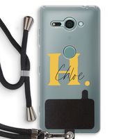 Amber Script: Sony Xperia XZ2 Compact Transparant Hoesje met koord
