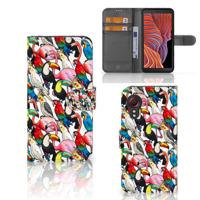 Samsung Galaxy Xcover 5 | Telefoonhoesje | Met pasjeshouder | Birds
