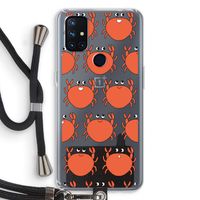 Krab: OnePlus Nord N10 5G Transparant Hoesje met koord