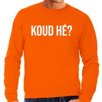 Apres ski sweater heren - koud he - oranje - apres ski party - wintersport