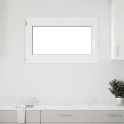 Kelderraam "RISOR" 100x50 cm draai-kiep DIN links wit