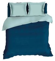 Romanette Flanellen Dekbedovertrek Comtesse Teal/Mistgreen-2-persoons (200 x 200/220 cm)