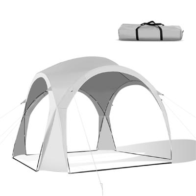Groot Outdoor Overkapping Tent Zonbescherming met Draagtas voor 6-8 Personen Wit