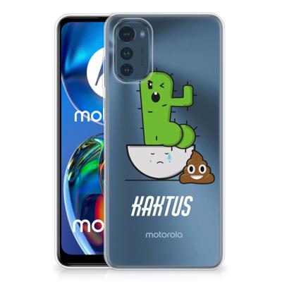 Motorola Moto E32/E32s Telefoonhoesje met Naam Cactus Poo