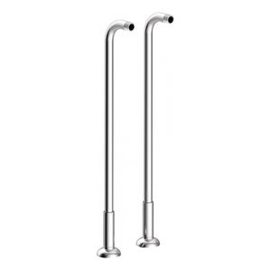 Tres Clasic vrijstaande badkraan koppelingen set 75 cm vintage chroom