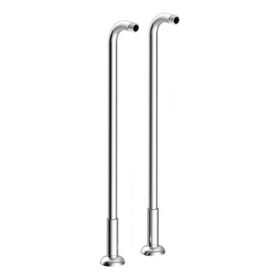 Tres Clasic vrijstaande badkraan koppelingen set 75 cm vintage chroom
