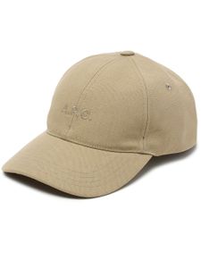 A.P.C. Charlie logo-embroidered baseball cap - Tons neutres