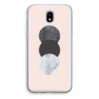 Marmeren cirkels: Samsung Galaxy J5 (2017) Transparant Hoesje