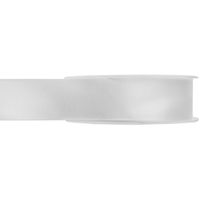 1x Witte satijnlint rollen 1,5 cm x 25 meter cadeaulint verpakkingsmateriaal - Cadeaulinten - thumbnail
