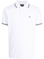 Emporio Armani polo à logo brodé - Blanc - thumbnail