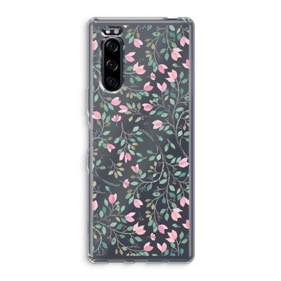 Sierlijke bloemen: Sony Xperia 5 Transparant Hoesje
