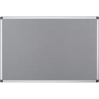 Q-CONNECT textielbord met aluminium frame 60 x 45 cm grijs