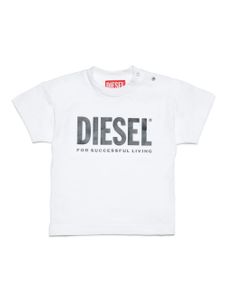 Diesel Kids t-shirt en coton à logo imprimé - Blanc