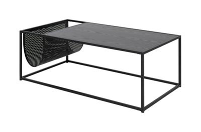 Bendt Salontafel 'Holger' Met tijdschriftenhouder, 110 x 60cm, kleur Zwart