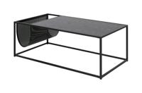 Bendt Salontafel 'Holger' Met tijdschriftenhouder, 110 x 60cm, kleur Zwart