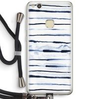 Ink Stripes: Huawei Ascend P10 Lite Transparant Hoesje met koord