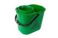 Mopemmer met korf 12 ltr groen