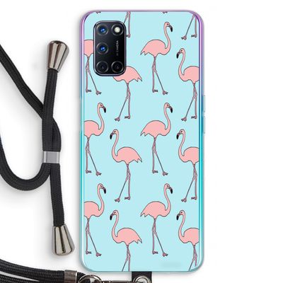 Anything Flamingoes: Oppo A72 Transparant Hoesje met koord