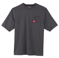 Milwaukee wtssgr l t-shirt work short sleeve grey l - 4932493010