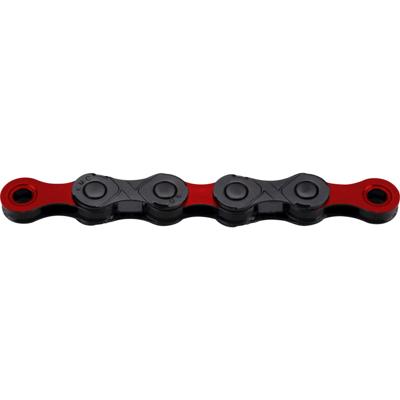 KMC fietsketting dlc 12 126 schakels - rood/zwart - 272g