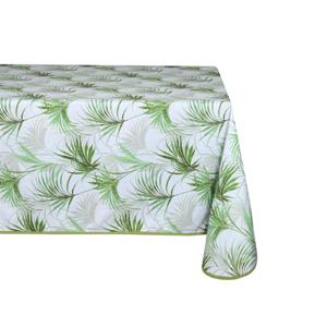 Stof Textiles Tafelkleed - 145 x 240 cm - palmbladeren - Eettafel tafellakens - polyester
