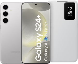 Samsung Galaxy S24 Plus 512GB Grijs 5G + Smart View Book Case Wit