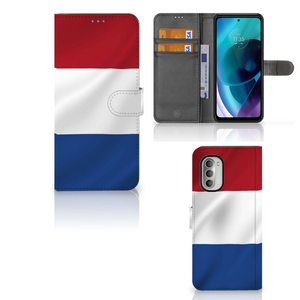 Motorola Moto G51 5G Bookstyle Case Nederlandse Vlag