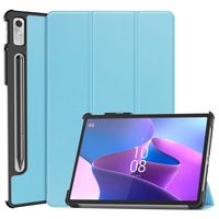 Lunso - Lenovo Tab P11 Pro Gen 2 (2e generatie) - Tri-Fold Bookcase hoes - Lichtblauw