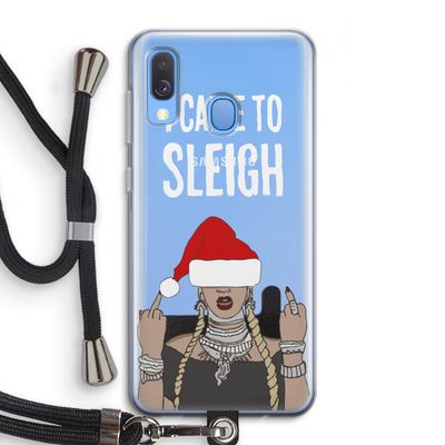 Came To Sleigh: Samsung Galaxy A40 Transparant Hoesje met koord