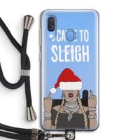 Came To Sleigh: Samsung Galaxy A40 Transparant Hoesje met koord