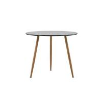 Fjôrd - Eettafel Zwart Ø90cm - MDF - Polar