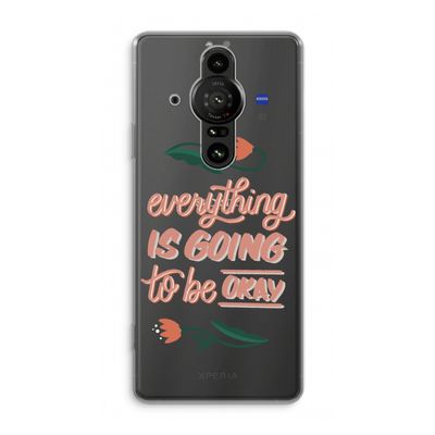 Optimistic flower girl: Sony Xperia Pro-I Transparant Hoesje