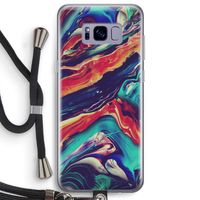Chameleon Sun: Samsung Galaxy S8 Plus Transparant Hoesje met koord Chameleon Sun: Samsung Galaxy S8 Plus Transparant Hoesje met koord
