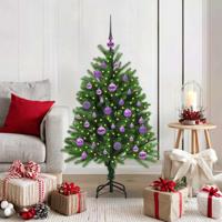 VidaXL Kerstboom met 150 led met standaard groen 120 cm pe
