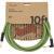 Fender Festival Cables Green R/A instrumentkabel 3m Fender Festival Cables Green R/A instrumentkabel 3m