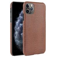 Voor iPhone 11 Pro schokbestendige krokodil textuur PC + PU geval (bruin)