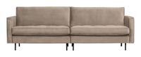 BePureHome 3-zits Bank 'Rodeo Classic' Velvet, kleur Khaki