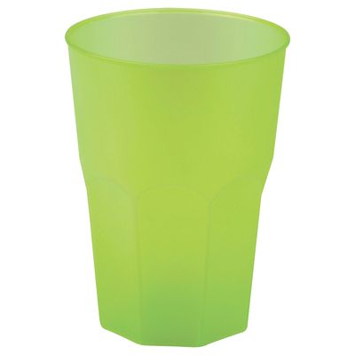 Drinkglazen frosted - groen - 6x - 420 ml - onbreekbaar kunststof - Feest/cocktailbekers Drinkglazen frosted - groen - 6x - 420 ml - onbreekbaar kunststof - Feest/cocktailbekers