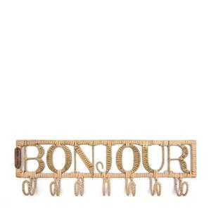 Riviera Maison - Rustic Rattan Bonjour Coat Rack - Naturel