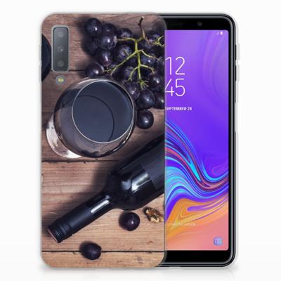 Samsung Galaxy A7 (2018) | Siliconen Case | Wijn