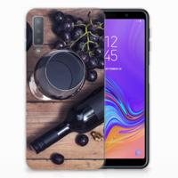 Samsung Galaxy A7 (2018) | Siliconen Case | Wijn