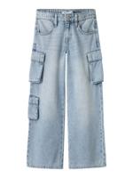 Name it zomer jeans broek meisjes - blauw - wide leg fit - NkfBella