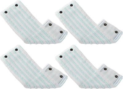 Leifheit Clean Twist M/Combi Clean M vloerwisser Vervangingsdoek met Drukknoppen Micro Duo33 cm Set van 4