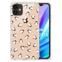 Doorzichtige Silicone Hoesje voor Apple iPhone 11 Pinguïn - thumbnail