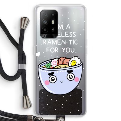I'm A Hopeless Ramen-Tic For You: Oppo A94 5G Transparant Hoesje met koord