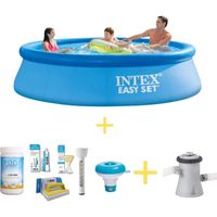 Intex Zwembad - Easy Set - 305 x 76 cm - Inclusief WAYS Onderhoudspakket & Filterpomp