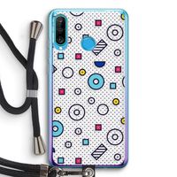 8-bit N°9: Huawei P30 Lite Transparant Hoesje met koord