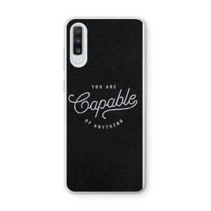 Capable: Samsung Galaxy A70 Transparant Hoesje