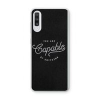 Capable: Samsung Galaxy A70 Transparant Hoesje