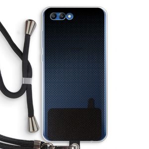 Musketon Halftone: Honor 10 Transparant Hoesje met koord